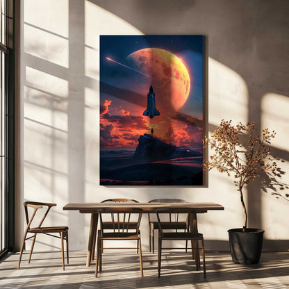 Space Odyssey Canvas Print Wall Art 1X2893206 - ART FEVER - Art Fever