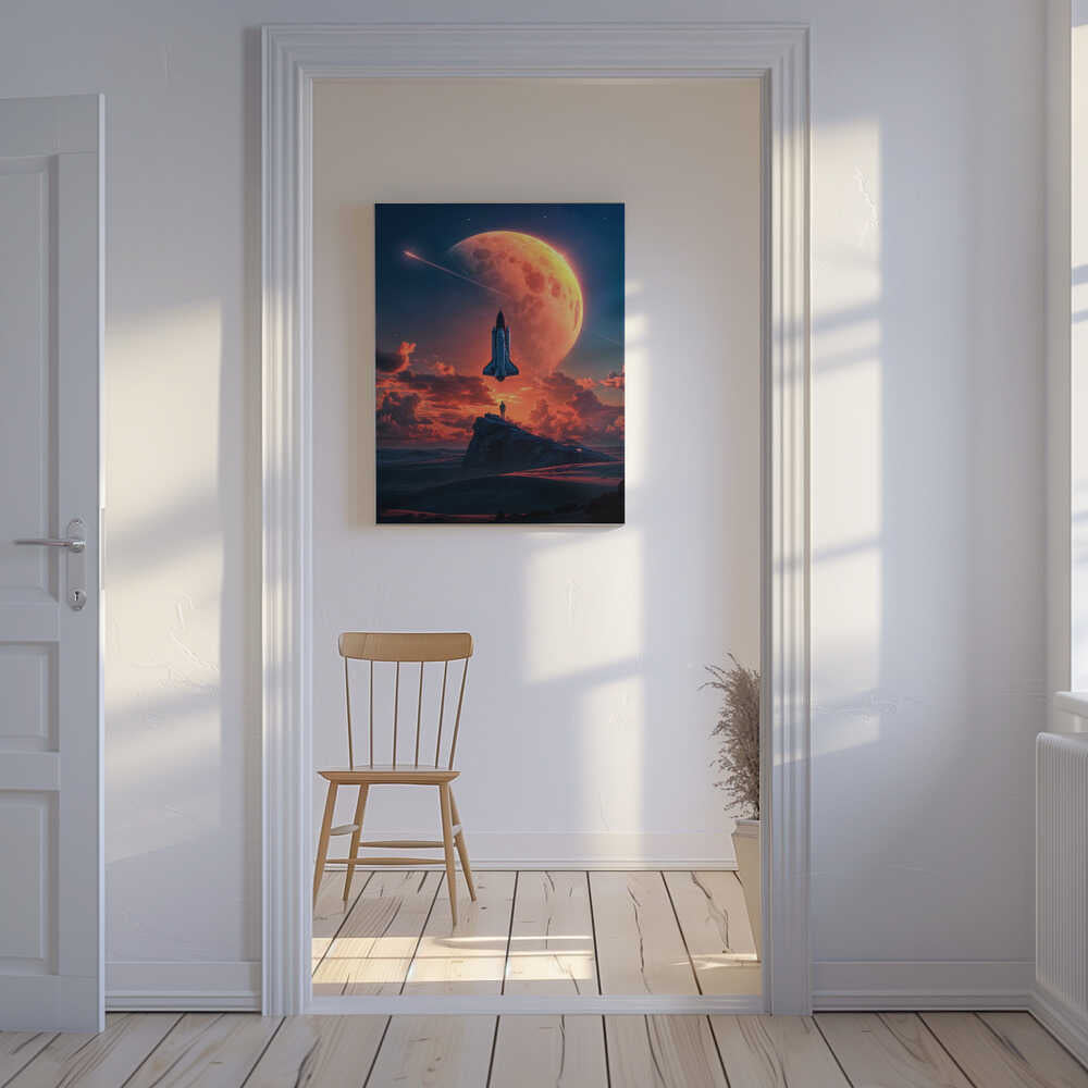 Space Odyssey Canvas Print Wall Art 1X2893206 - ART FEVER - Art Fever