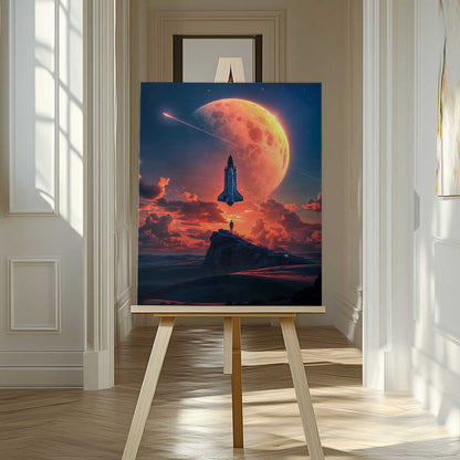 Space Odyssey Canvas Print Wall Art 1X2893206 - ART FEVER - Art Fever