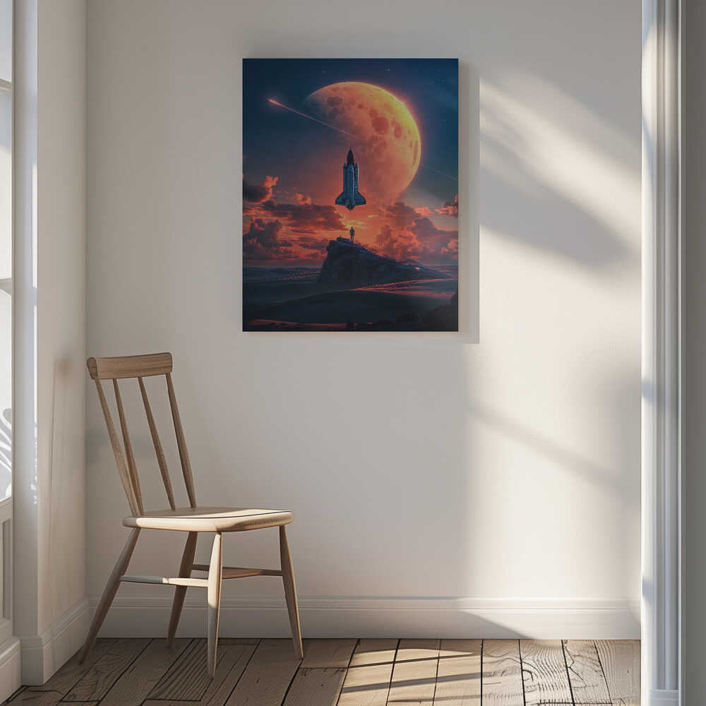 Space Odyssey Canvas Print Wall Art 1X2893206 - ART FEVER - Art Fever