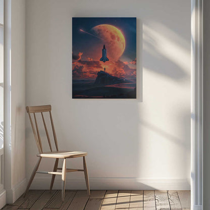 Space Odyssey Canvas Print Wall Art 1X2893206 - ART FEVER - Art Fever