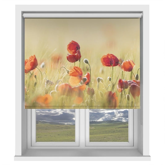 Spring mood Poppy Printed Picture Photo Roller Blind - 1X2524040 - Art Fever - Art Fever