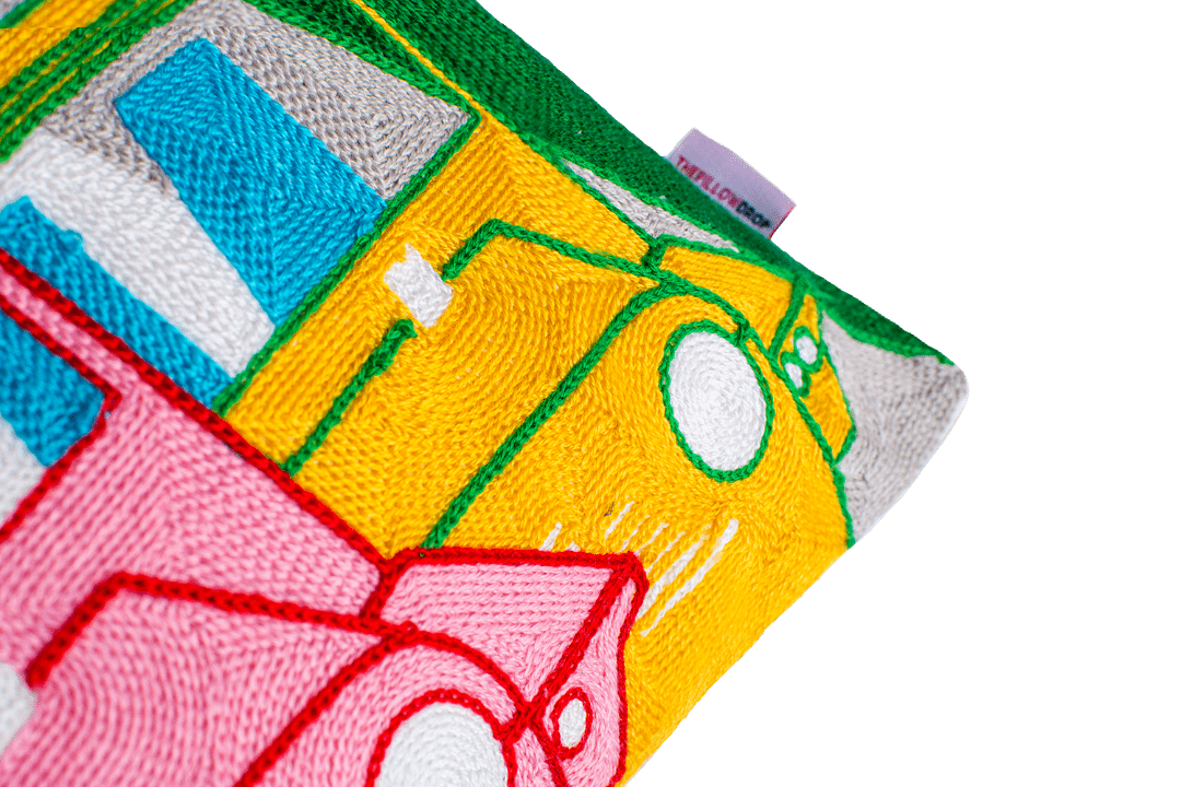 St. Barts Needlepoint Cushion - The Pillow Drop - Art Fever