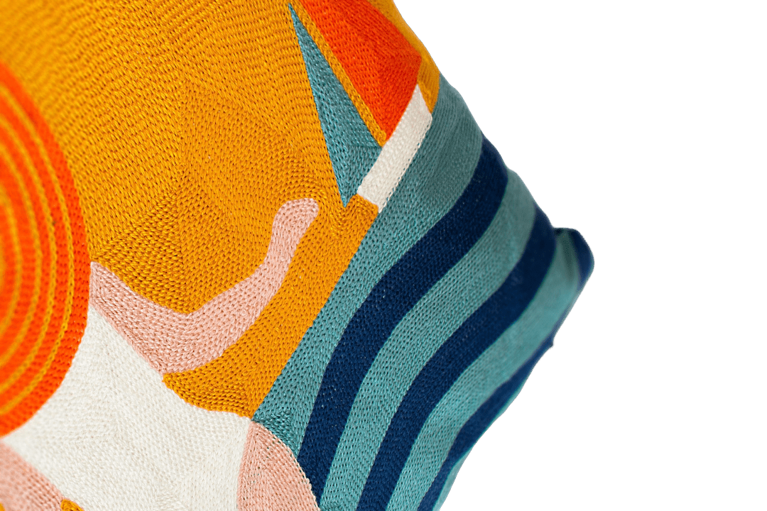 St. Tropez Needlepoint Cushion - The Pillow Drop - Art Fever