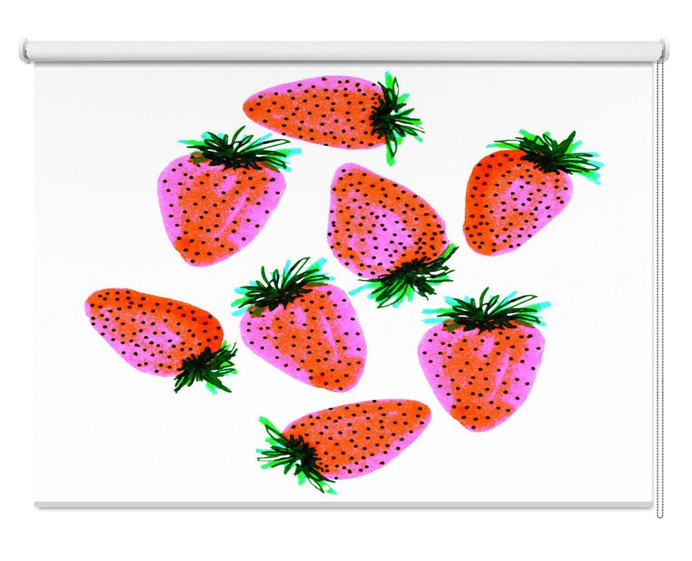 Strawberries 2 Printed Picture Photo Kitchen Roller Blind - 1X2610513 - Art Fever - Art Fever