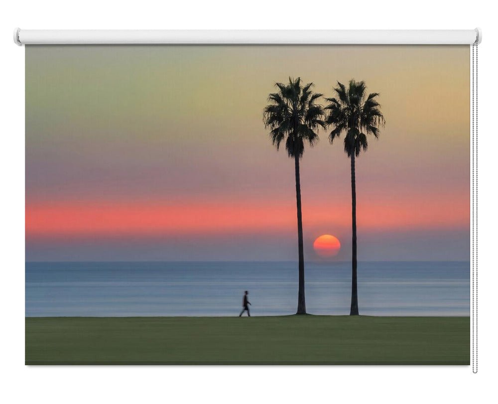 Stroll By the Sea Printed Picture Photo Roller Blind - 1X3447774 - Art Fever - Art Fever