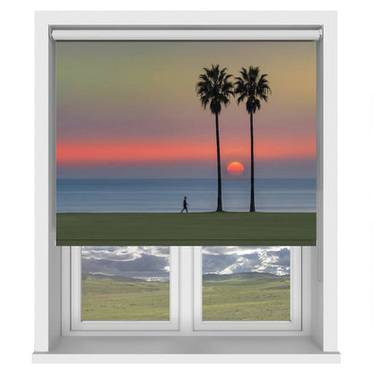 Stroll By the Sea Printed Picture Photo Roller Blind - 1X3447774 - Art Fever - Art Fever