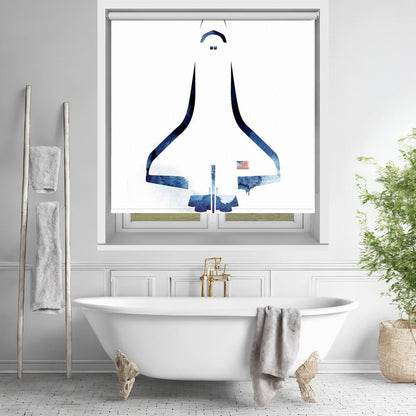 Stylized NASA Space Shuttle Printed Picture Photo Roller Blind - 1X2997952 - Art Fever - Art Fever