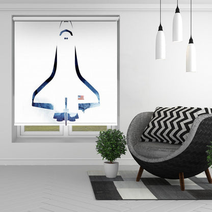Stylized NASA Space Shuttle Printed Picture Photo Roller Blind - 1X2997952 - Art Fever - Art Fever
