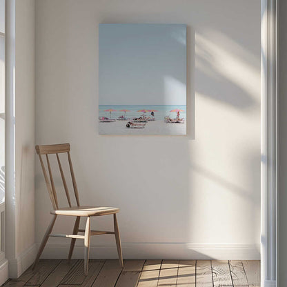 Summer Beach Day Canvas Print Wall Art 1X2741579 - ART FEVER - Art Fever