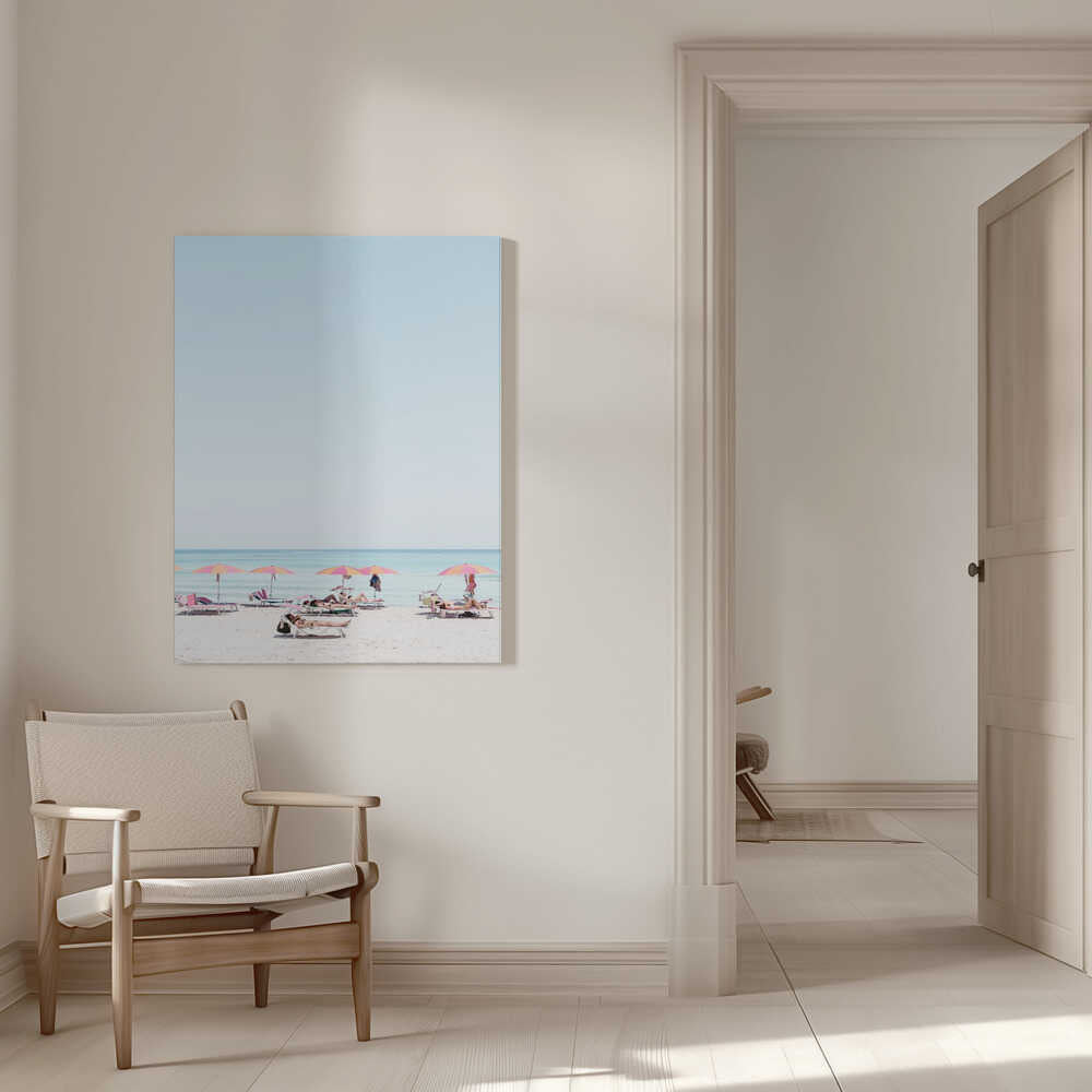 Summer Beach Day Canvas Print Wall Art 1X2741579 - ART FEVER - Art Fever