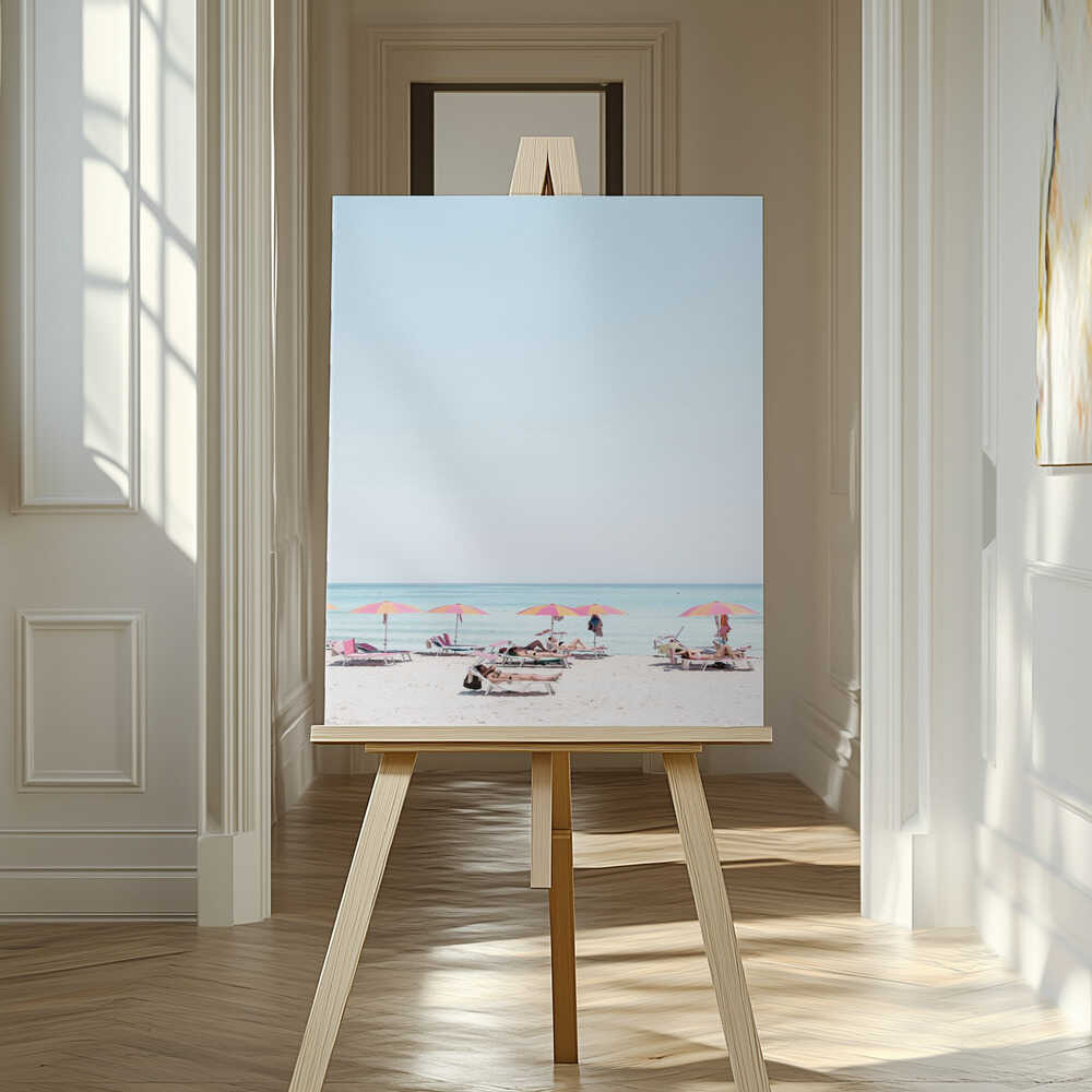 Summer Beach Day Canvas Print Wall Art 1X2741579 - ART FEVER - Art Fever