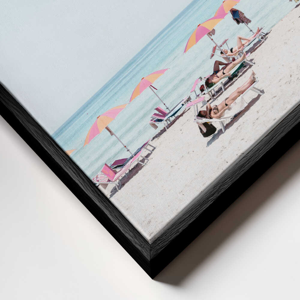 Summer Beach Day Canvas Print Wall Art 1X2741579 - ART FEVER - Art Fever