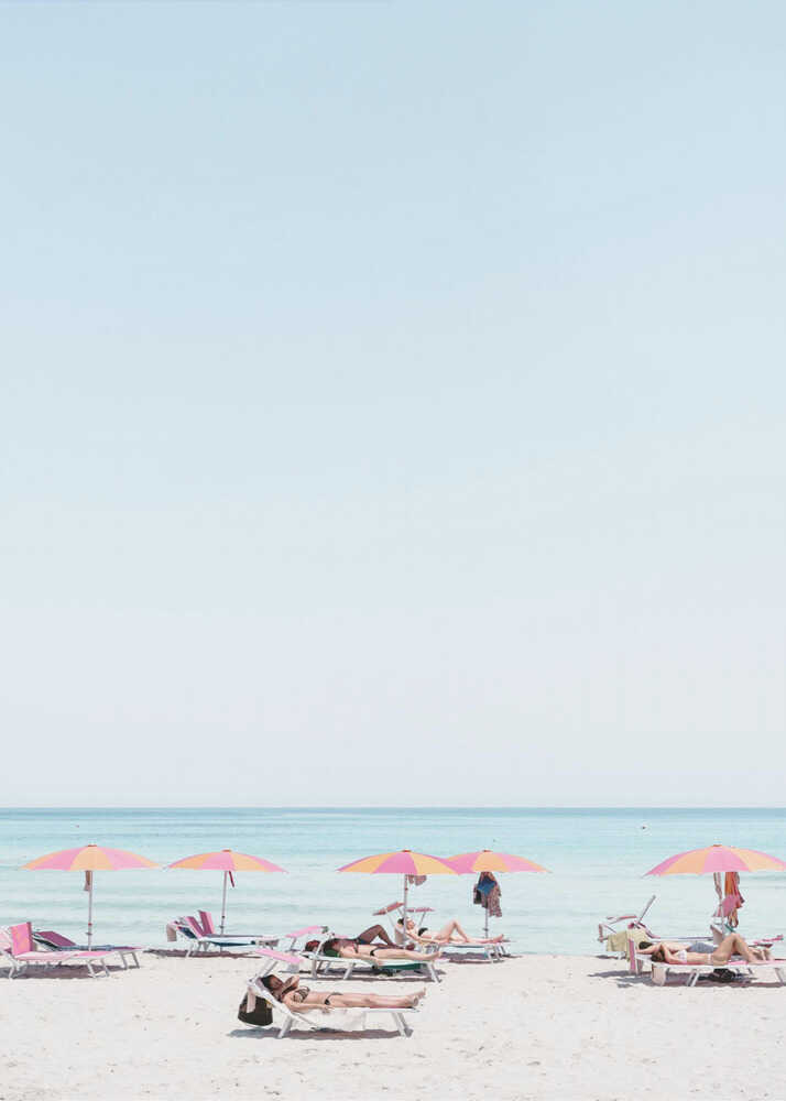 Summer Beach Day Canvas Print Wall Art 1X2741579 - ART FEVER - Art Fever