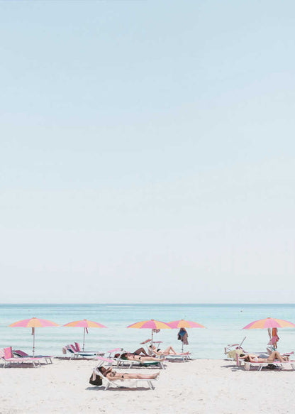 Summer Beach Day Canvas Print Wall Art 1X2741579 - ART FEVER - Art Fever