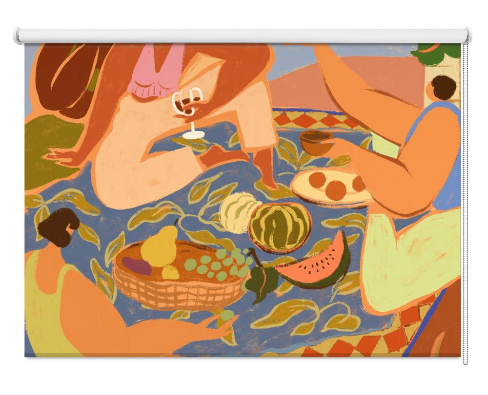 Summer Picnic Printed Picture Photo Roller Blind - 1X3188927 - Art Fever - Art Fever