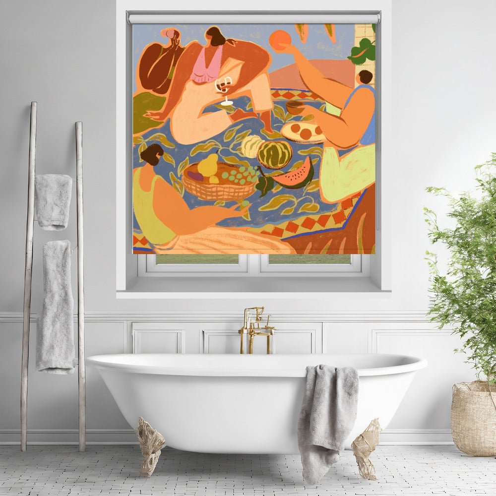 Summer Picnic Printed Picture Photo Roller Blind - 1X3188927 - Art Fever - Art Fever