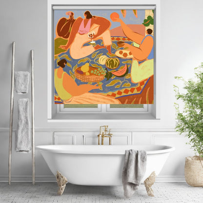 Summer Picnic Printed Picture Photo Roller Blind - 1X3188927 - Art Fever - Art Fever