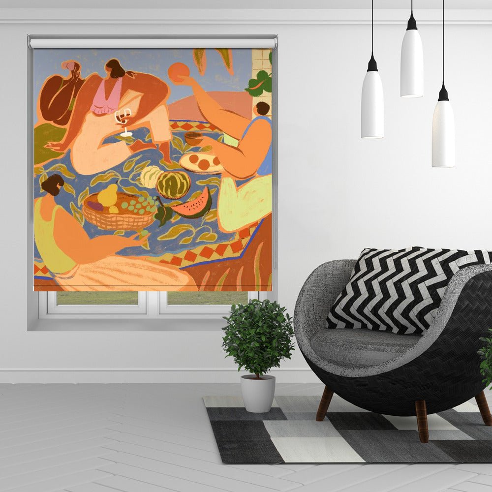 Summer Picnic Printed Picture Photo Roller Blind - 1X3188927 - Art Fever - Art Fever