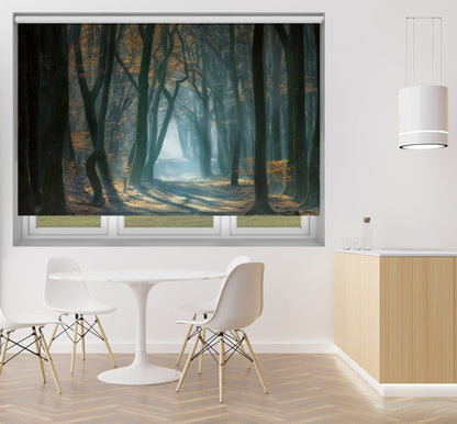 Sunlight Through the Forest Printed Picture Photo Roller Blind - 1X1662599 - Art Fever - Art Fever