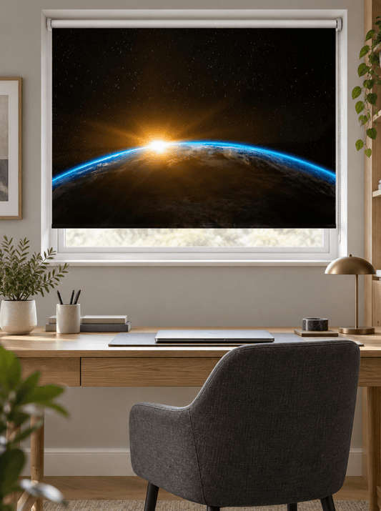 Sunrise Space Scene Image Printed Roller Blind - RB835 - Art Fever - Art Fever