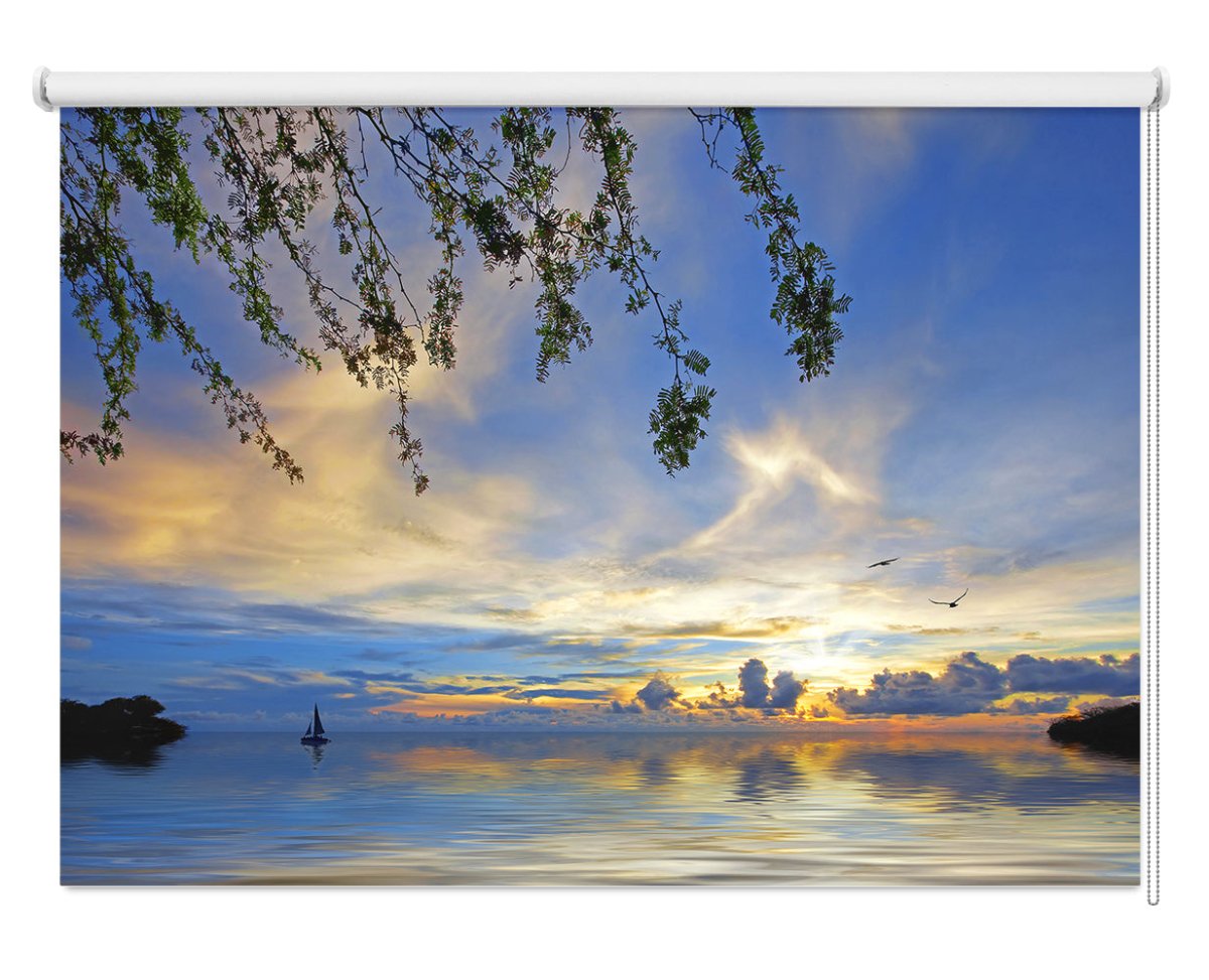 Sunset At Jeremi Beach Printed Picture Photo Roller Blind - RB183 - Art Fever - Art Fever