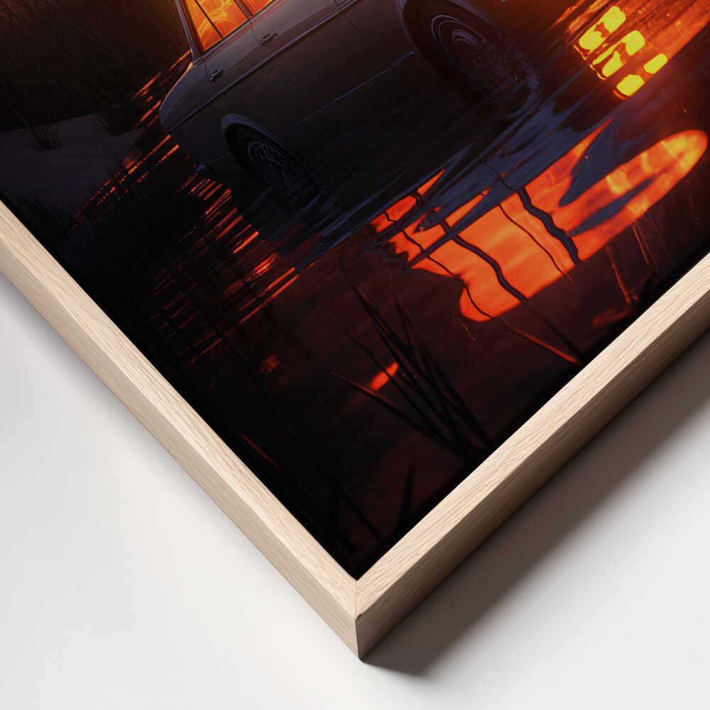 Sunset Oasis Canvas Print Wall Art 1X2951228 - ART FEVER - Art Fever