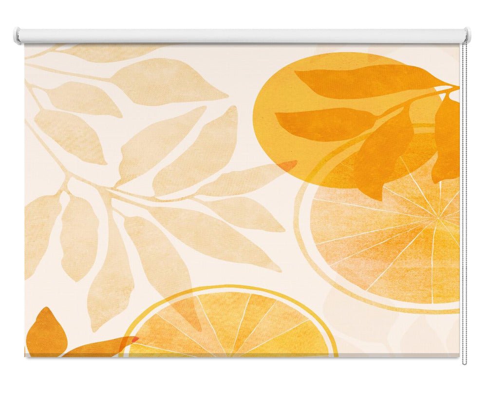 Sweet Orange Collage Printed Picture Photo Kitchen Roller Blind - 1X2675662 - Art Fever - Art Fever