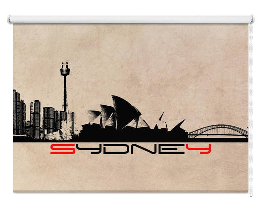 Sydney Australia Skyline City Art (4) Printed Picture Photo Roller Blind - 1X2807149 - Art Fever - Art Fever