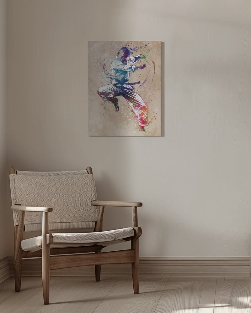 Taekwondo Art Canvas Print Wall Art 1X2874098 - ART FEVER - Art Fever