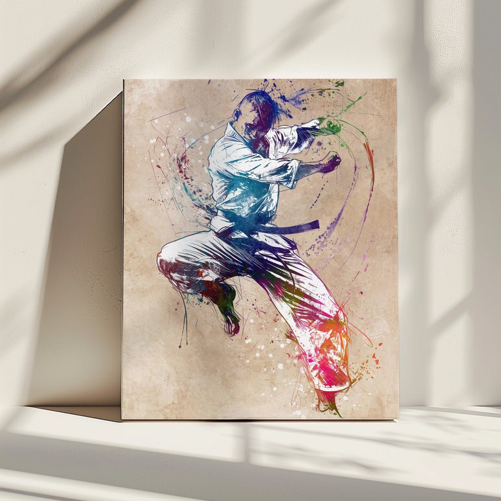 Taekwondo Art Canvas Print Wall Art 1X2874098 - ART FEVER - Art Fever