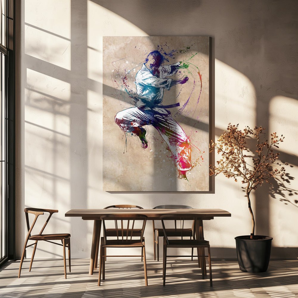 Taekwondo Art Canvas Print Wall Art 1X2874098 - ART FEVER - Art Fever