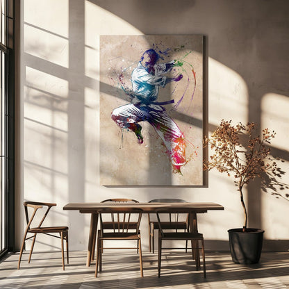 Taekwondo Art Canvas Print Wall Art 1X2874098 - ART FEVER - Art Fever