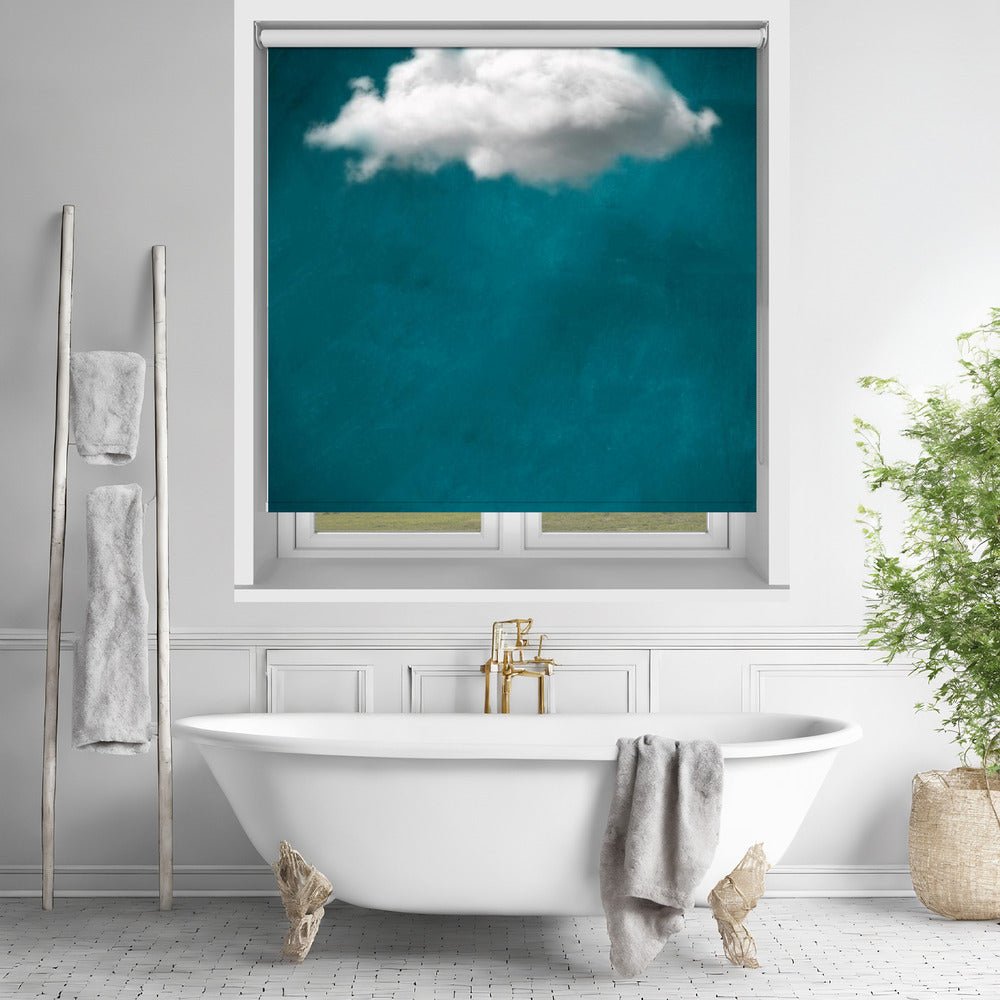 Teal Cloud No 1 Printed Picture Photo Roller Blind - 1X2515481 - Art Fever - Art Fever