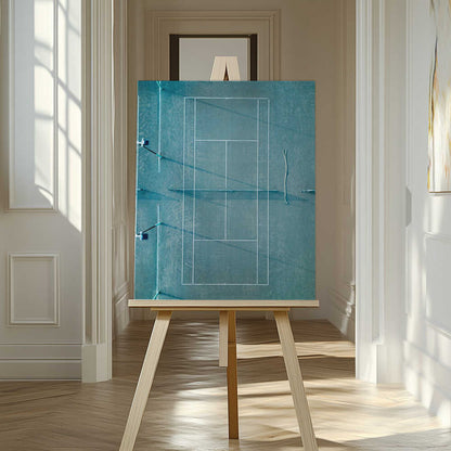 Tennis Court Green 2 Canvas Print Wall Art 1X2434532 - ART FEVER - Art Fever