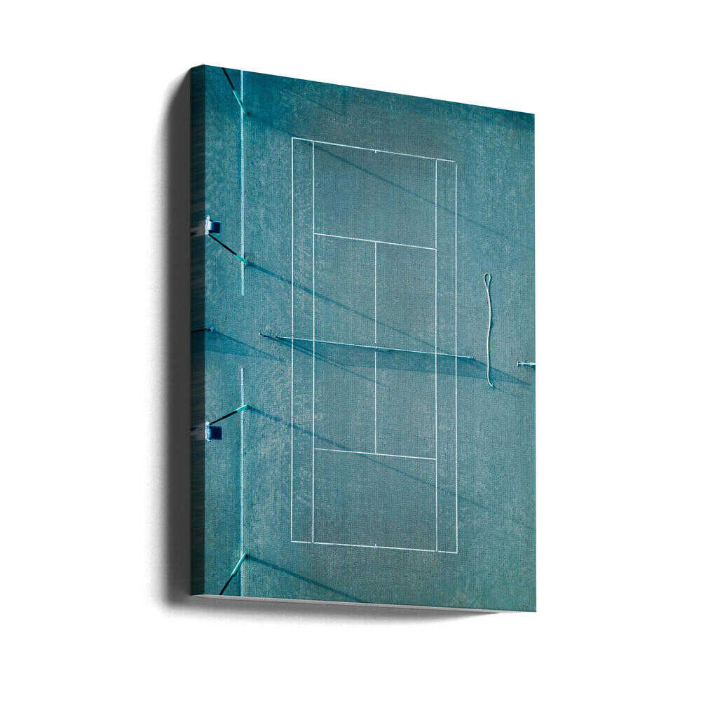 Tennis Court Green 2 Canvas Print Wall Art 1X2434532 - ART FEVER - Art Fever