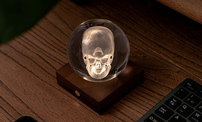 The Amber Crystal Light - Skull by Gingko Design - Art Fever - Art Fever
