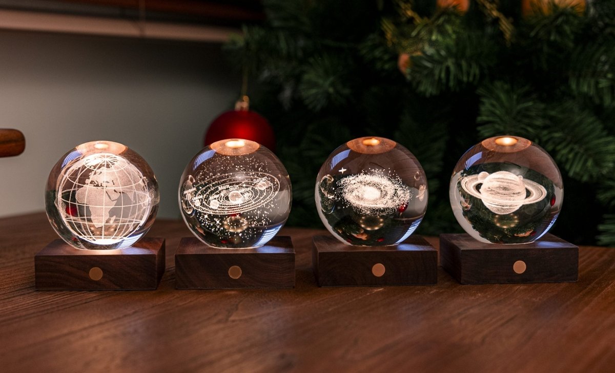 The Amber Crystal Light - World Globe by Gingko Design - Art Fever - Art Fever