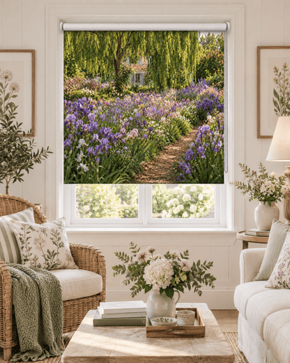 The Artist's Garden at Giverny Reimagined Printed Picture Roller Blind - RB1513 - Art Fever - Art Fever