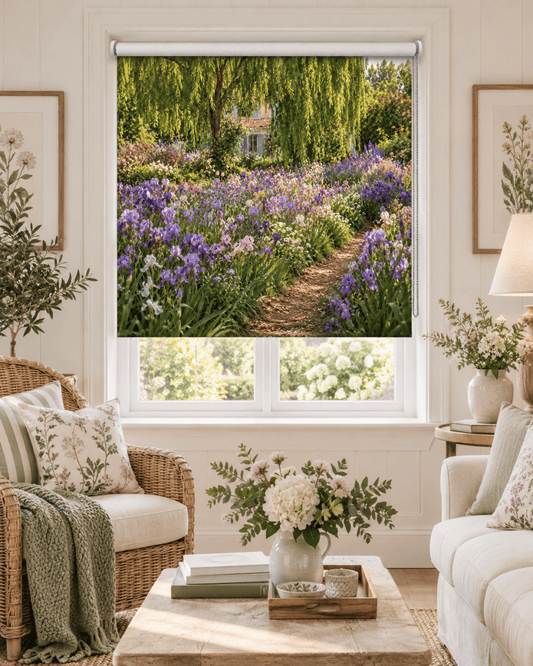 The Artist's Garden at Giverny Reimagined Printed Picture Roller Blind - RB1513 - Art Fever - Art Fever