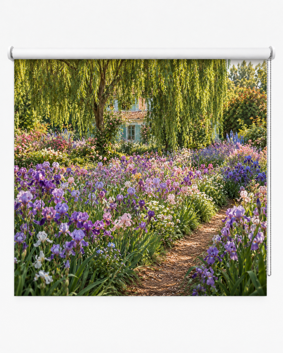 The Artist's Garden at Giverny Reimagined Printed Picture Roller Blind - RB1513 - Art Fever - Art Fever