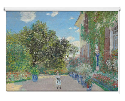 The Artist's House At Argenteuil By Monet(1873) Printed Picture Photo Roller Blind - RB1420 - Art Fever - Art Fever