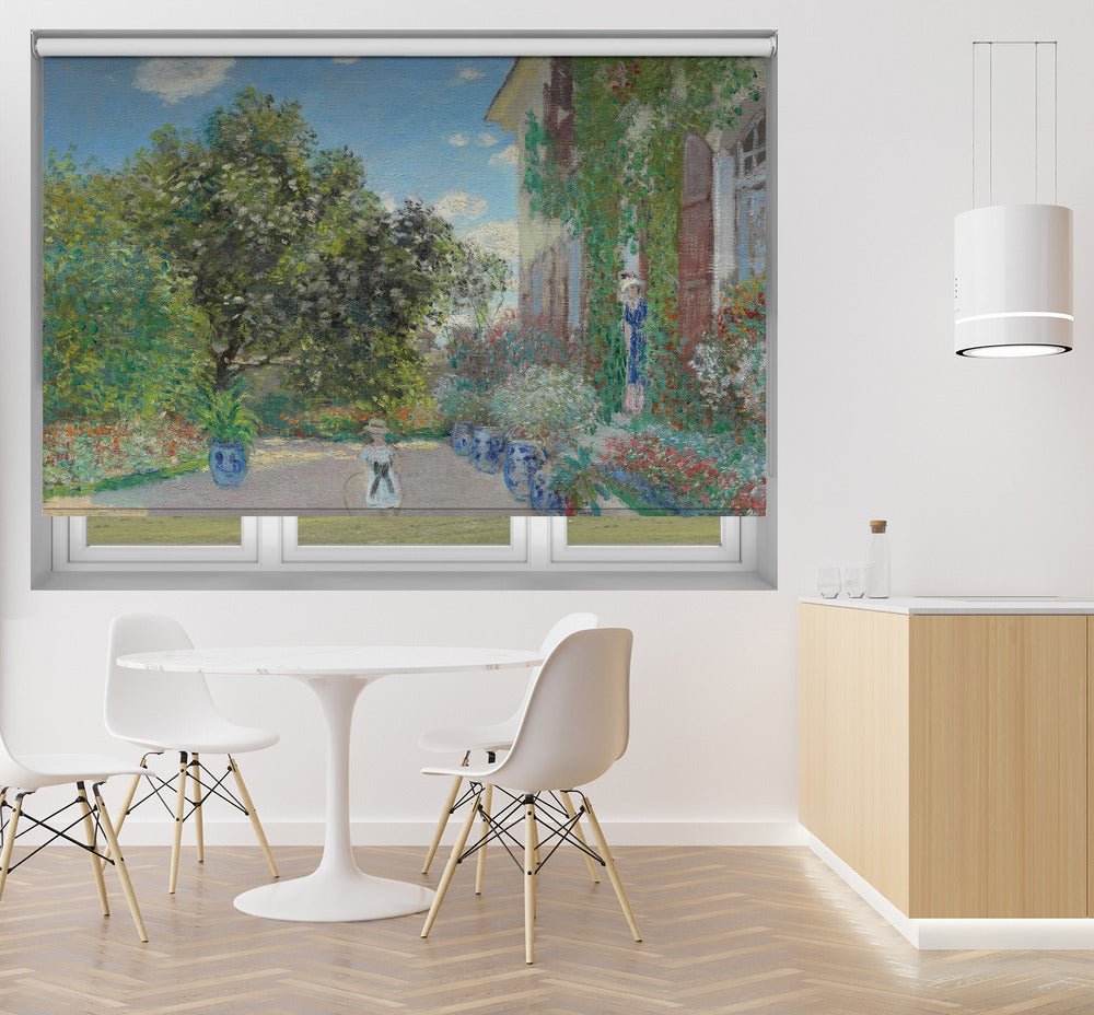 The Artist's House At Argenteuil By Monet(1873) Printed Picture Photo Roller Blind - RB1420 - Art Fever - Art Fever
