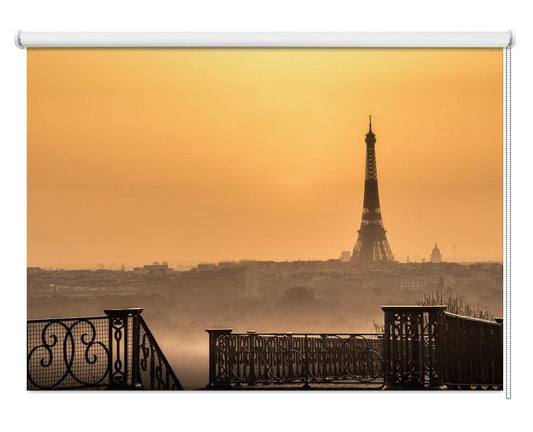 The awakening of the Iron Lady Paris Sunrise Printed Picture Photo Roller Blind - 1X2147618 - Art Fever - Art Fever