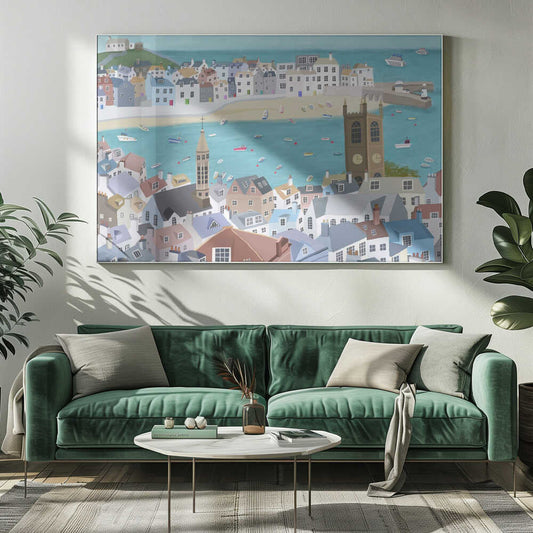 The Beautiful St Ives, Cornwall, UK by Artist Carla Daly Canvas Print Wall Art 1X2898517 - ART FEVER - Art Fever