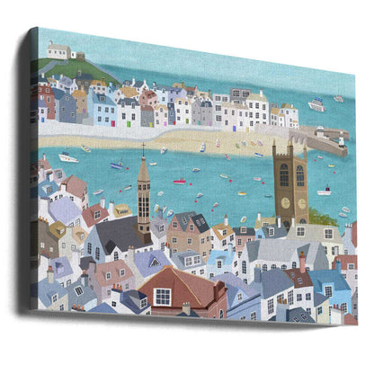 The Beautiful St Ives, Cornwall, UK by Artist Carla Daly Canvas Print Wall Art 1X2898517 - ART FEVER - Art Fever