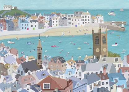The Beautiful St Ives, Cornwall, UK by Artist Carla Daly Canvas Print Wall Art 1X2898517 - ART FEVER - Art Fever