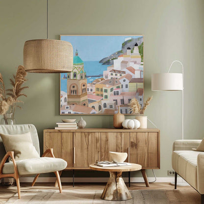 The Beautiful town of Amalfi, Italy by Artist Carla Daly Canvas Print Wall Art 1X2897660 - ART FEVER - Art Fever