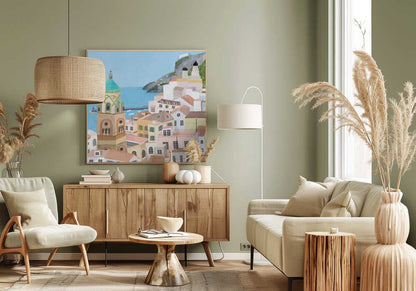 The Beautiful town of Amalfi, Italy by Artist Carla Daly Canvas Print Wall Art 1X2897660 - ART FEVER - Art Fever