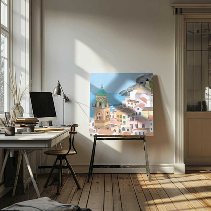 The Beautiful town of Amalfi, Italy by Artist Carla Daly Canvas Print Wall Art 1X2897660 - ART FEVER - Art Fever